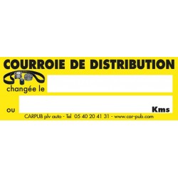 Étiquette de courroie de distribution (lot de 250 unités)